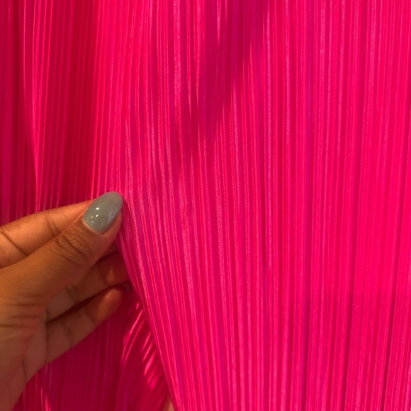 Good American Always Fits High Waist Plissé Fuchsia Pants  Sz 5/6 NWT 2x/3X - Picture 3 of 12